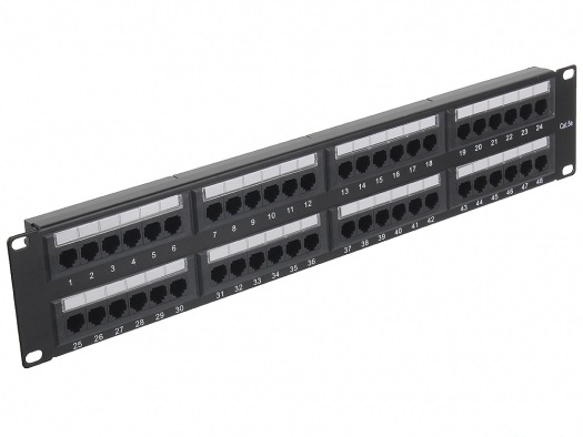 

Патчпанель 19, 48xRJ45, UTP, Кат. 5е Cablexpert NPP-C548CM-001, NPP-C548CM-001