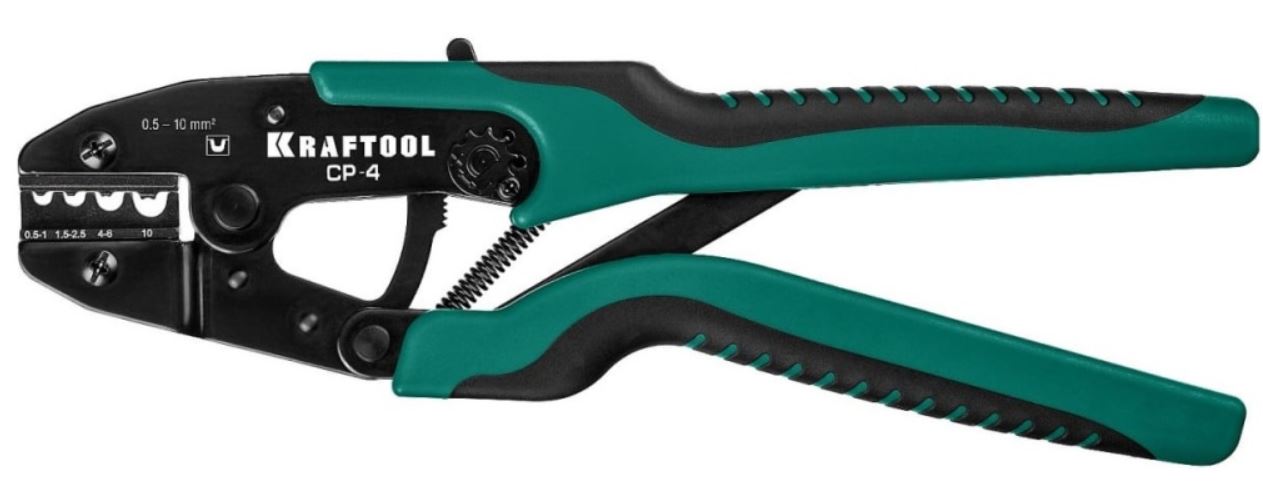 

Пресс-клещи Kraftool CP-4 45461-4 Kraftool для медных наконечников и гильз 0,5-10мм.кв, CP-4