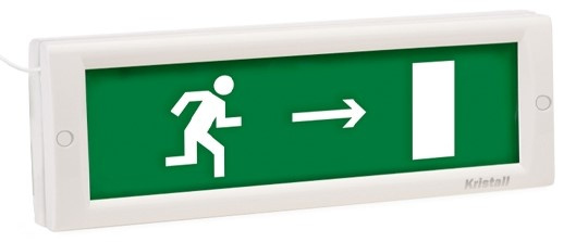 Изображение товара Оповещатель светодиодный КРИСТАЛЛ-12 Д Человек стрелка вправо