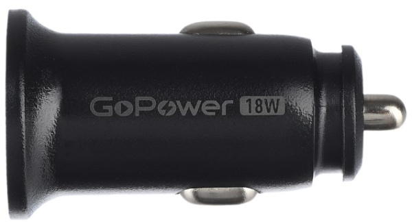 Изображение товара Автомобильное зарядное устройство GoPower GPQC11-1U 18 Вт USB быстрое зарядка