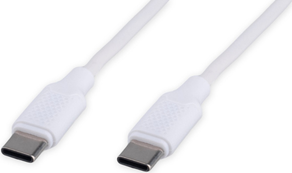 Изображение товара Интерфейсный USB Type-C кабель Cablexpert CC-USB2-CMCM-60-1M-W для зарядки и передачи данных