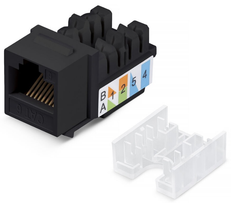 фото Модуль  Cabeus KJ-RJ45-Cat.6-90-SW-BK
