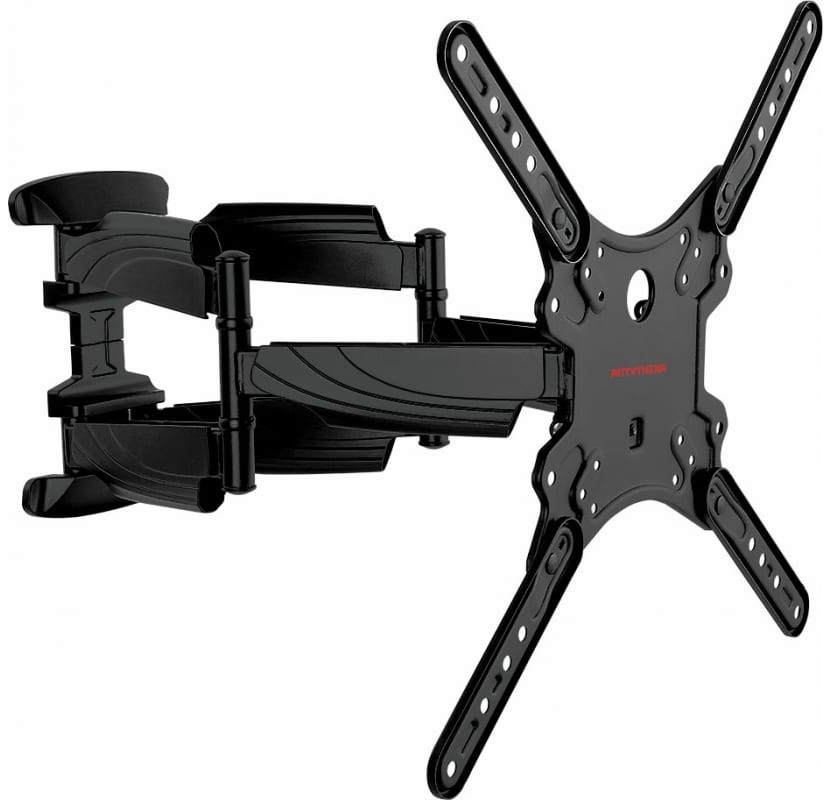 

Кронштейн настенный Arm Media COBRA-45 для телевизора, черный 22"-65" макс.45кг поворотно-выдвижной и наклонный 1392030, COBRA-45