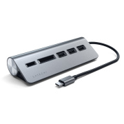 фото Концентратор Satechi Type-C Aluminum USB Hub & Micro/SD Card Reader