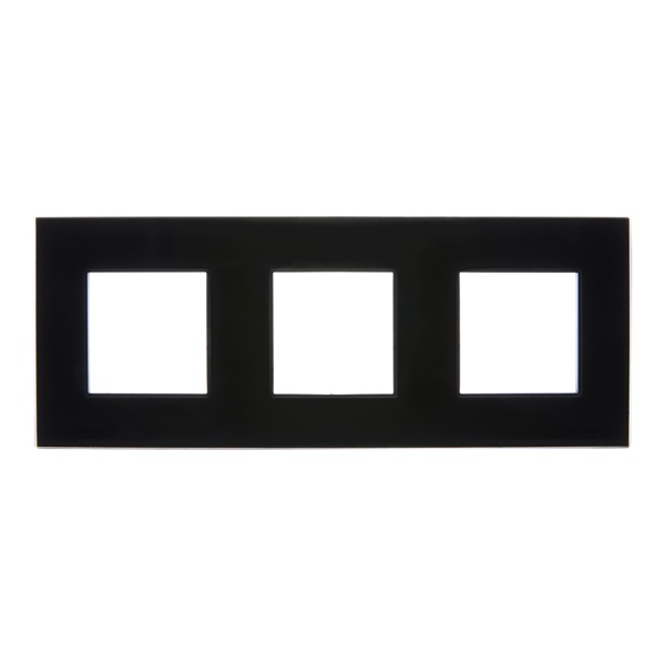 

Рамка тройная IEK SK-M32-G-K02 SKANDY SK-F23Bl стекло черная, SK-M32-G-K02