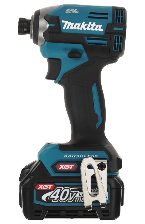 

Шуруповерт аккумуляторный Makita TD003GA201 ударный, XGT BL 40В, XPT, 1/4, 210 Нм, 4+1 Т режим, 2xBL4020 , DC40RC, крепеж на пояс, кейс Makpac 2, TD003GA201
