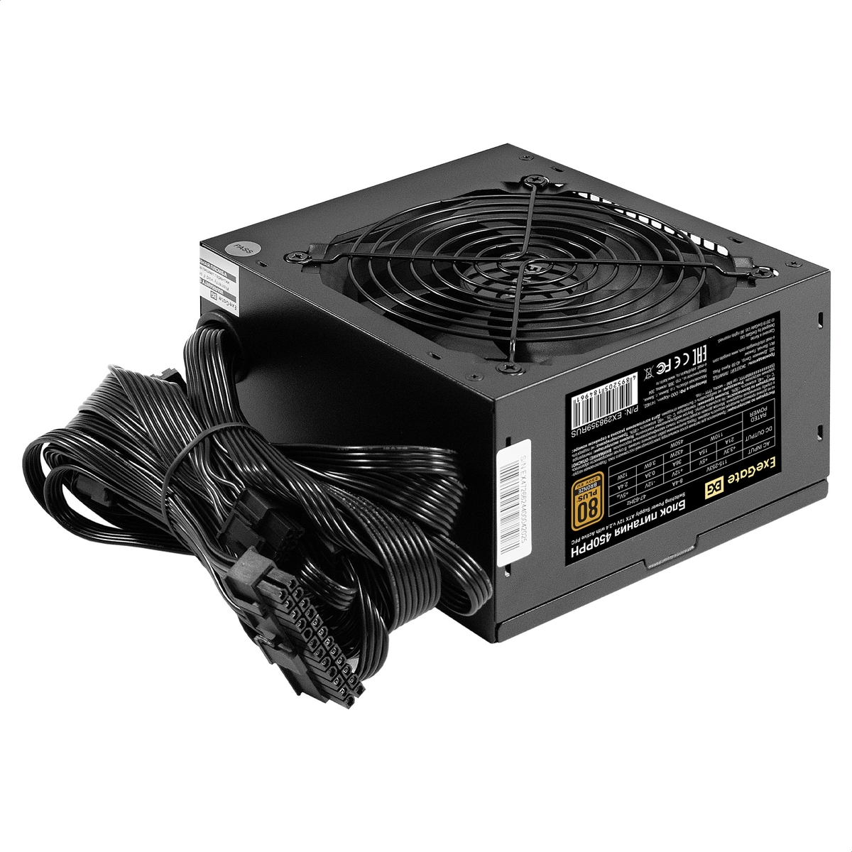 

Блок питания ATX Exegate 450PPH-OEM EX298359RUS-OEM 450W, 80+ Bronze, 450PPH-OEM