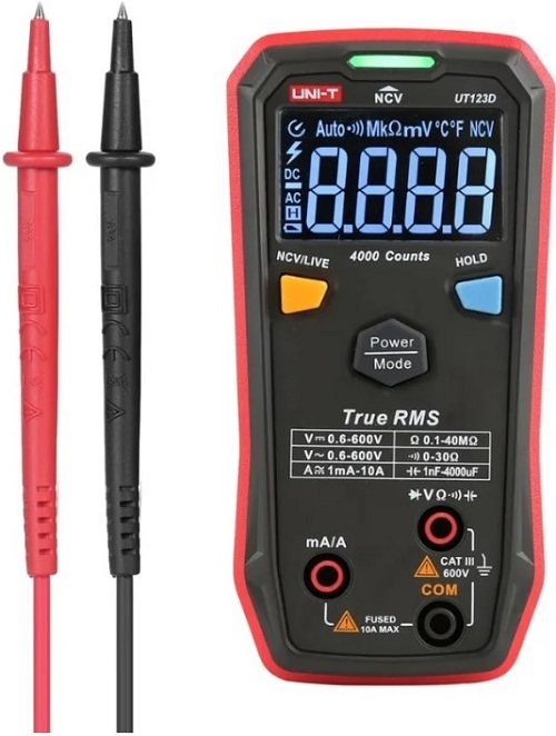 

Мультиметр UNI-T UT123D 600 В пост. и перем. напряжение, 10 А пост. и перем. ток, True RMS, UT123D