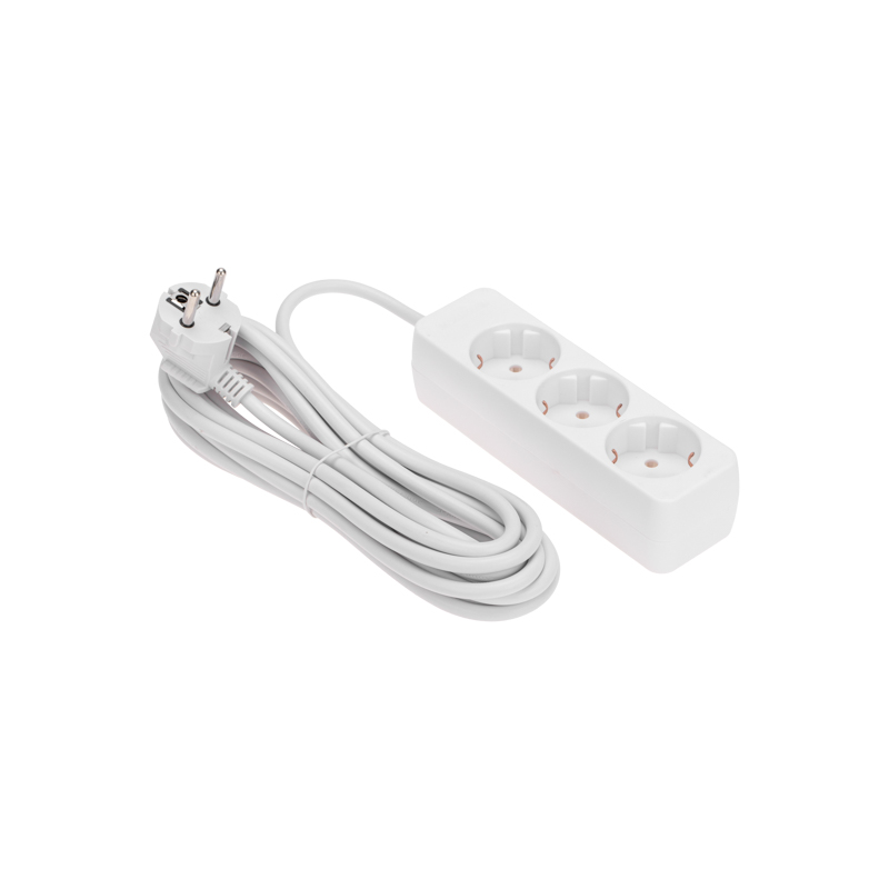 

Удлинитель PROconnect 13-4210 3 гнезда, 5м, 3х0,75мм2, с/з, белый, 13-4210
