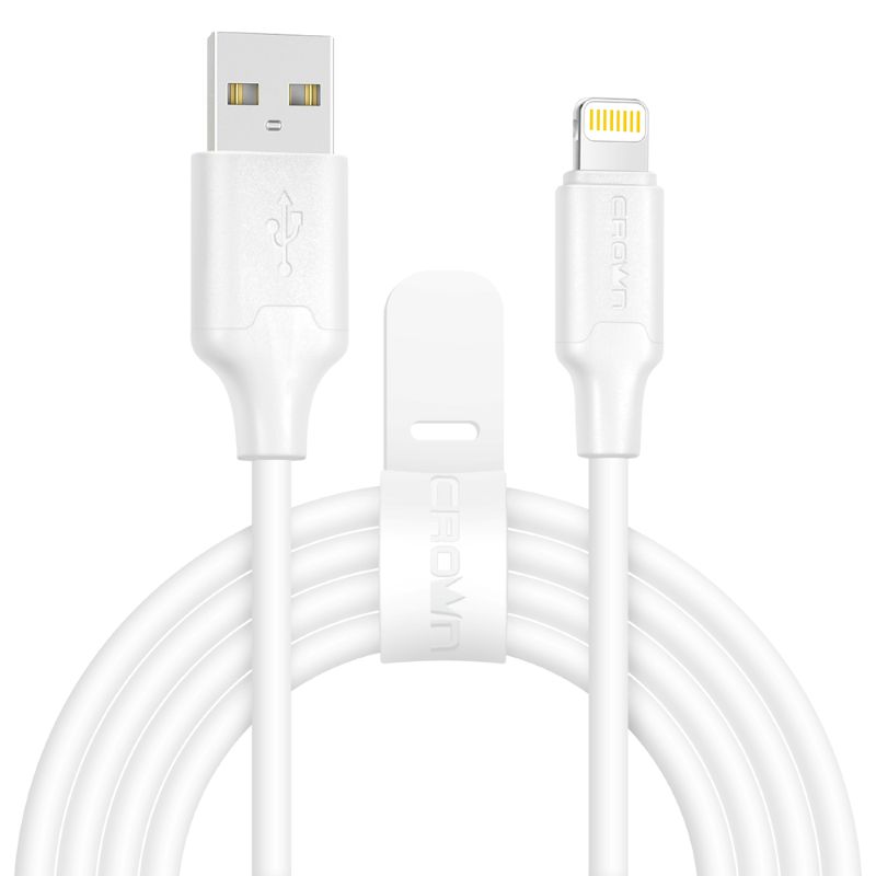 

Кабель Crown CMCU-3018L CM000003297 USB - Lightning white, CMCU-3018L