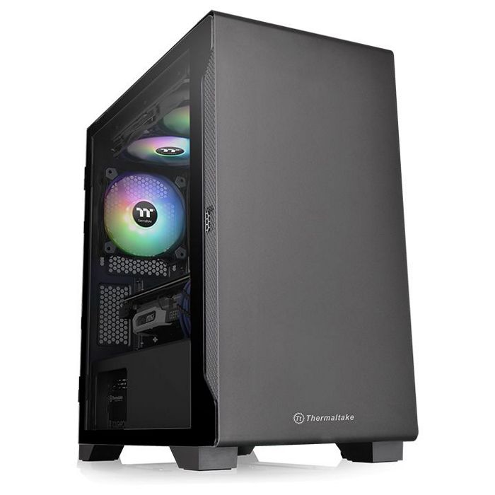 

Корпус mATX Thermaltake S100 TG CA-1Q9-00S1WN-00 черный, без БП, с окном, USB 3.0, 2*USB 2.0, audio, S100 TG