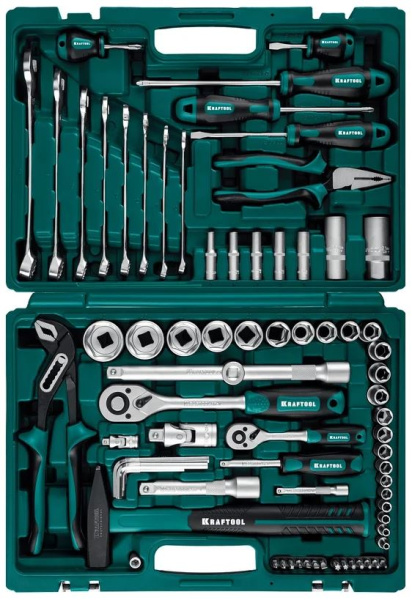 Изображение товара Набор инструментов Kraftool Extrem-76 - универсальный комплект высокого качества