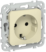 фото Розетка с заземлением  IEK FI-R14-16-1-K87