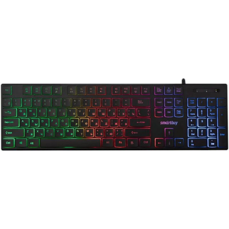 

Клавиатура SmartBuy ONE 251 SBK-251U-K проводная с подсветкой, USB черная (1/20), ONE 251