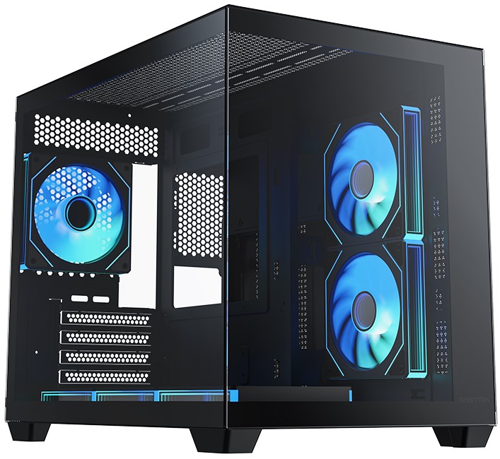 

Корпус mATX Xastra QW500M 6ARGB-C10-UC Black без БП, боковая панель из закалённого стекла, USB 2.0, USB 3.0, USB Type-C, QW500M 6ARGB-C10-UC Black