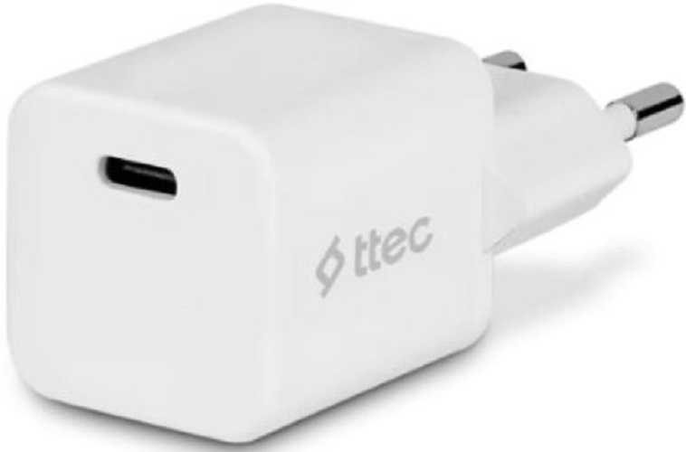 

Зарядное устройство сетевое TTEC 2SCP01B SmartCharger Pro 20W PD USB-C Travel. Цвет: белый, 2SCP01B