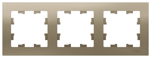 

Рамка Schneider Electric ATN000503 AtlasDesign, 3-постовая, универсальная, шампань, ATN000503