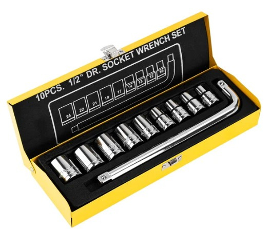 Изображение товара Профессиональный набор инструментов Deli DL2010T 9 предметов в кейсе