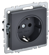 фото Розетка с заземлением IEK BR-R11-16-K53