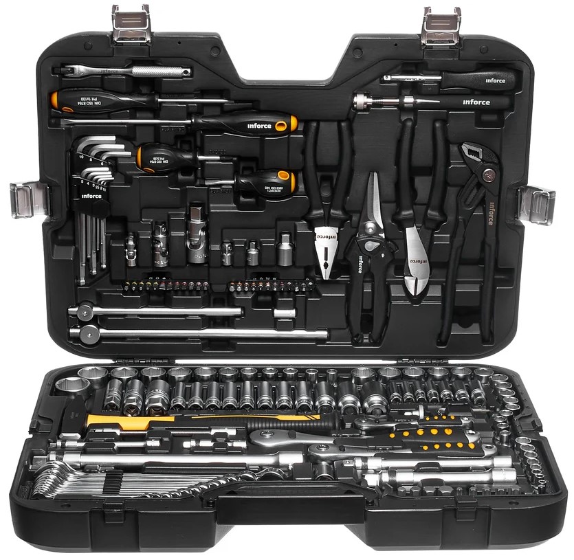 

Набор инструментов Inforce 06-07-21 150 предметов 1/2" & 3/8" & 1/4", 06-07-21