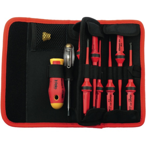 Изображение товара Набор инструментов E-SMART 12 бит для электромонтажных работ до 1000 В