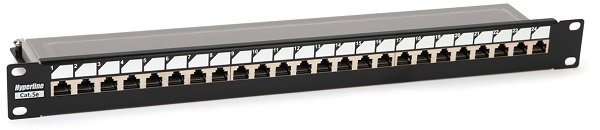фото Патч-панель 19", 24xRJ45, FTP, Кат. 5е Hyperline PP3-19-24-8P8C-C5E-SH-110D в Казани