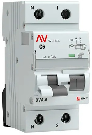 фото Автомат дифференциальный EKF rcbo6-1pn-6C-30-ac-av в Волгограде