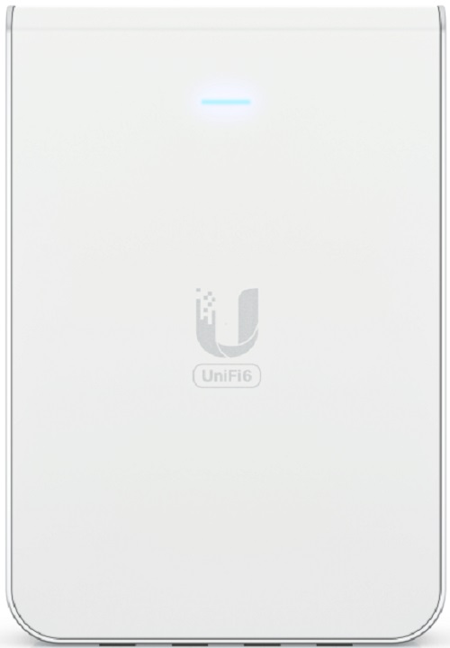 

Точка доступа Ubiquiti U6-IW UniFi 6 AP In-Wall, 2,4+5 ГГц, Wi-Fi 6, 4х4 MU-MIMO, 5х 1G RJ45, U6-IW
