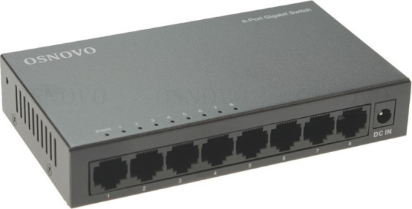 Изображение товара Коммутатор неуправляемый OSNOVO SW-8F 8 портов Fast Ethernet