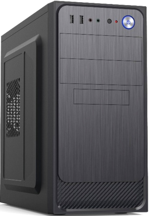 Корпус mATX Foxline FORZA FZ-053 без БП, 2*USB2.0, black