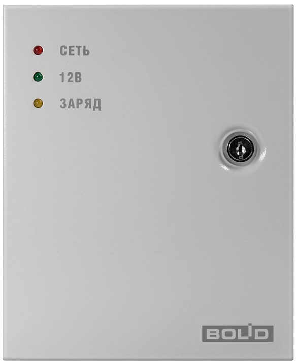 

Источник питания резервный Болид РИП-12 исп.104 (РИП-12-3/7М6-V4) 13,6В 3А. 4 выходных канала с максимальным током до 1А (но - не более 3 А), РИП-12 исп.104