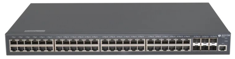 

Коммутатор PoE BDCom S2900-48P6X-760 управляемый, уровня 3 BDCOM , 48x 10/100/1000Base-T PoE 802.3af/at до 760W, 6x 1/10GE SFP+, 220VAC, S2900-48P6X-760
