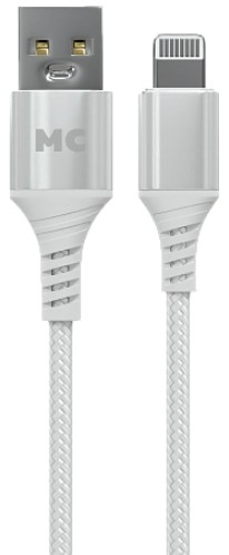 

Кабель More Choice K69i/К69л К69л White USB 2.4A для Lightning 8-pin нейлон 1м, K69i/К69л