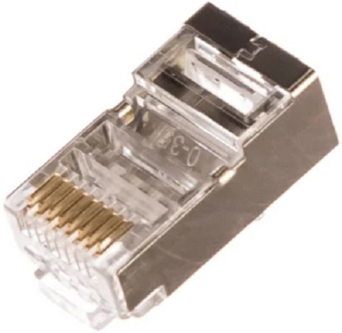 Изображение товара Коннектор RJ45 категории 6 экранированный NikoMax NMC-RJ88RZ50SE1-100