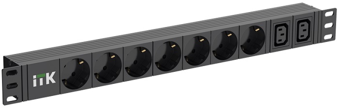 

Блок розеток ITK PH22-7D2C131-P 7 розеток немецкого стандарта + 2 С13 1U каб. 2м немецкого стандарта, PH22-7D2C131-P