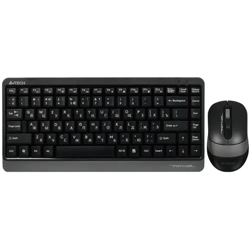 

Клавиатура и мышь Wireless A4Tech Fstyler FGS1110Q клав: черная/серая, мышь: черная/серая USB Multimedia (1933320), Fstyler FGS1110Q