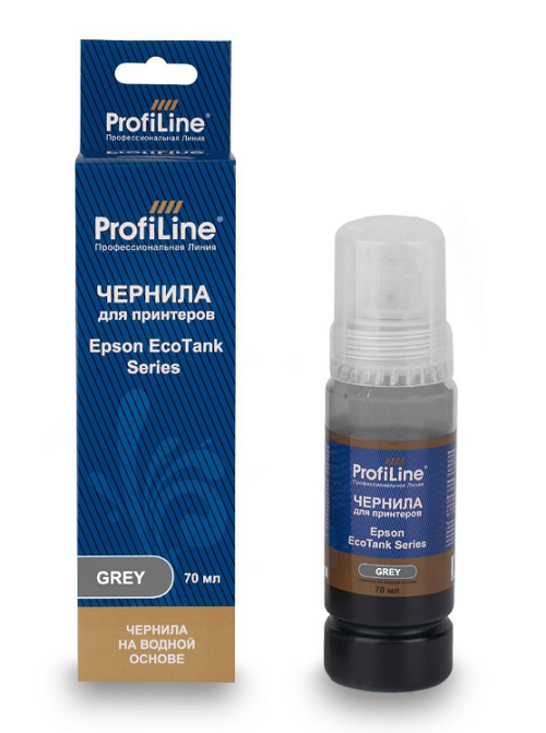 

Чернила ProfiLine PL_INK_E_type-2_G_70ml для принтеров Epson EcoTank 8500/8550 на водной основе Grey 70 мл, PL_INK_E_type-2_G_70ml