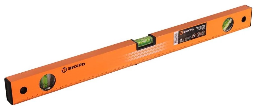 

Уровень Вихрь 73/11/4/2 алюминиевый 600мм фрезерованный 3 глазка, 73/11/4/2