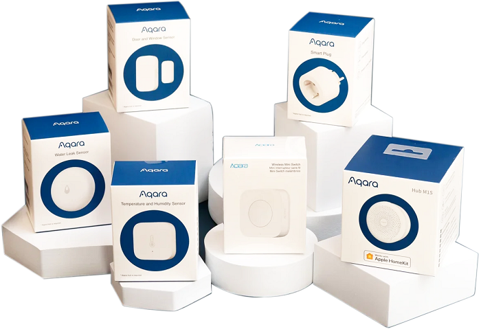 

Модуль Aqara SMART KIT SHK61 центр умного дома Hub M1S, датчик протечки, датчик температуры и влажности, датчик открытия, беспроводная кнопка, умная р, SMART KIT