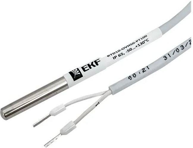 

Датчик EKF RTD10-OVH50-PT100 накладной температуры в гильзе 50 мм, RTD10-OVH50-PT100