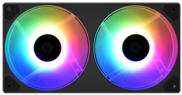 Изображение товара Вентилятор ID-Cooling ICEFAN 240 ARGB для ПК с 2 вентиляторами и подсветкой