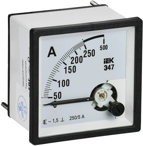 

Амперметр IEK IPA10-6-0250-E Э47 250/5А кл. точн. 1,5 72х72мм, IPA10-6-0250-E