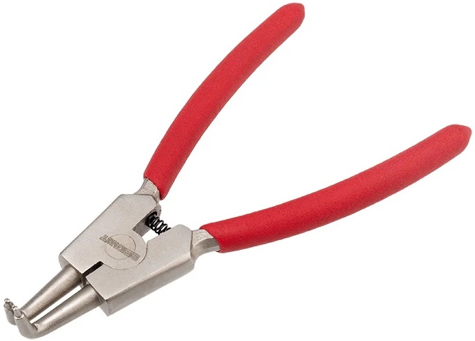 

Щипцы Rexant 12-4640 для стопорных колец разжим загнутый 160мм, обливные рукоятки, 12-4640