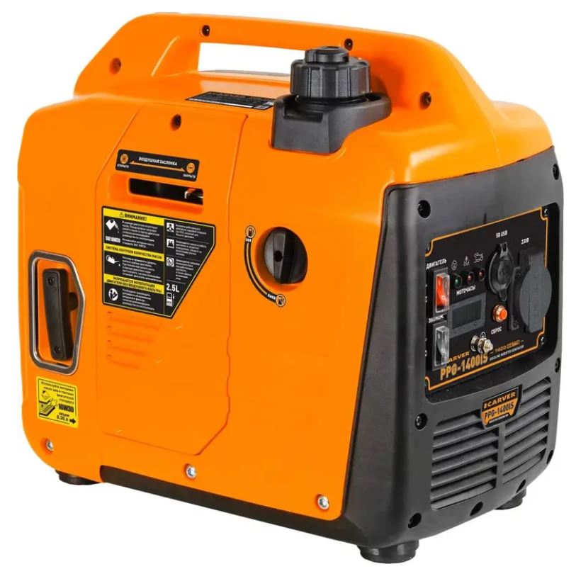 

Генератор бензиновый CARVER 01.020.00064 PPG-1400IS 1.4кВт, 01.020.00064