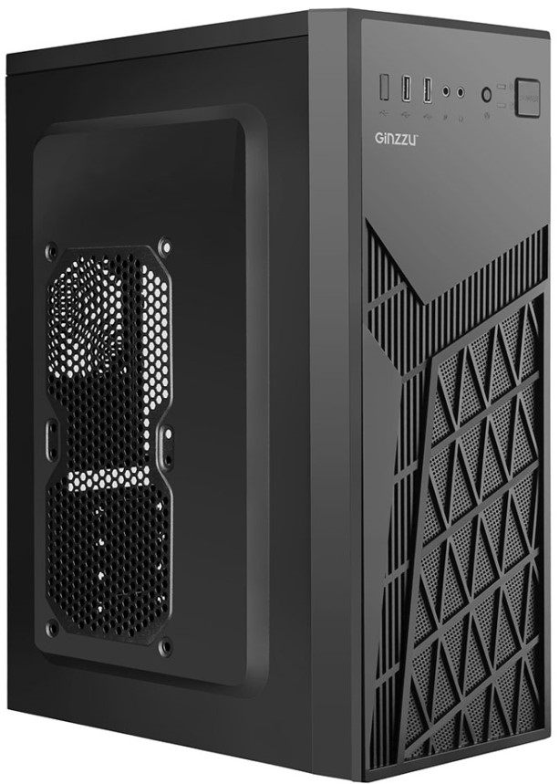 

Корпус ATX Ginzzu A410 без БП, 2*USB 2.0, A410