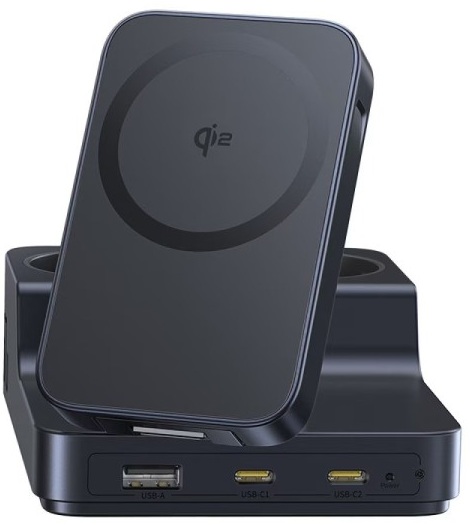 

Зарядная станция Baseus Nomos ND11 6-в-1 E00078801123-00 2xAC, 1x USB-A, 2x USB-C, 67W, магнитная, 1.5м., Cosmic Black, Nomos ND11 6-в-1