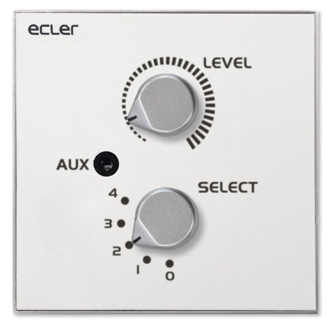 Изображение товара Панель управления звуковой системой Ecler WPaVOL-SR-J настенная