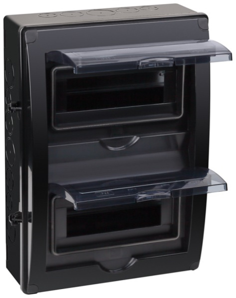 Изображение товара Бокс RUVinil 69020Ч навесной IP65 для модульных компонентов и счетчиков