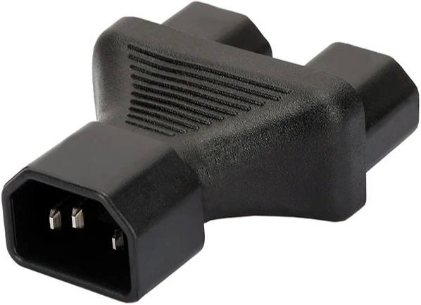 

Переходник 4PH 4PH-R90289 разветвитель C14 - C13 х2 двойной, прямой, черный, 4PH-R90289