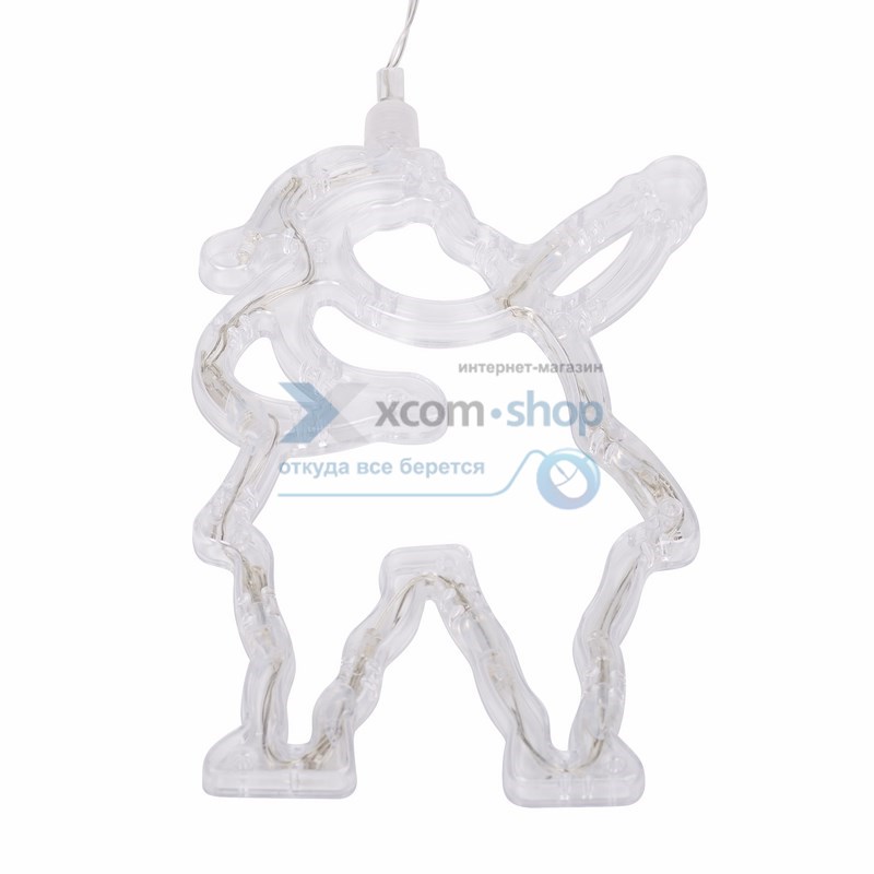 

Фигура светодиодная NEON-NIGHT 501-018 санта-клаус, на присоске с подвесом, цвет белый, 501-018